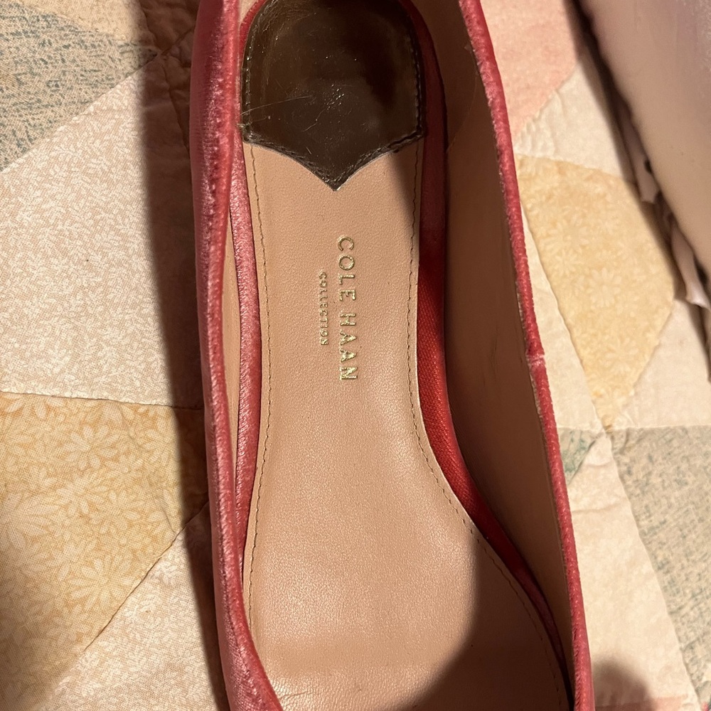 Pink Velvet Cole Haan heels - Picture 3 of 4